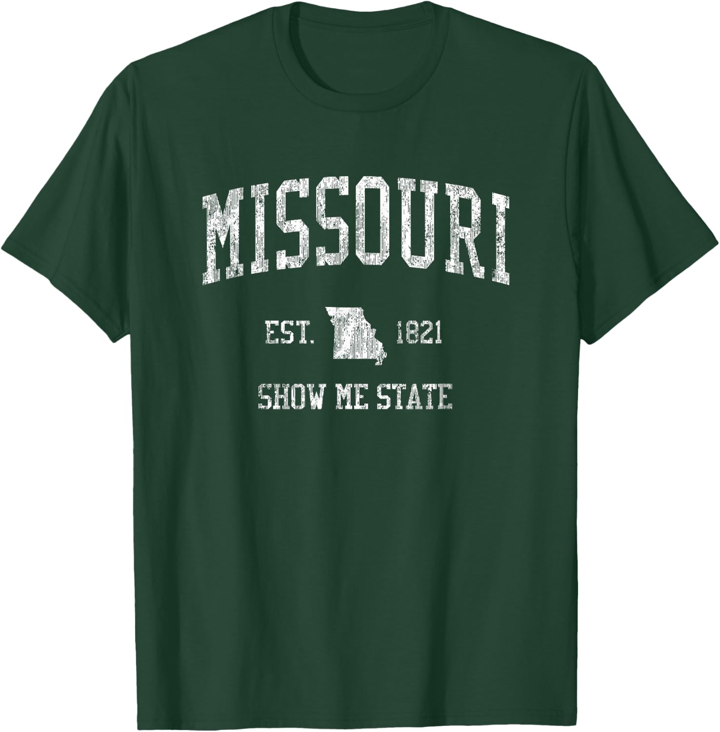 Missouri Vintage Sports Design Missourian MO T-Shirt - T-Shirt | Forest