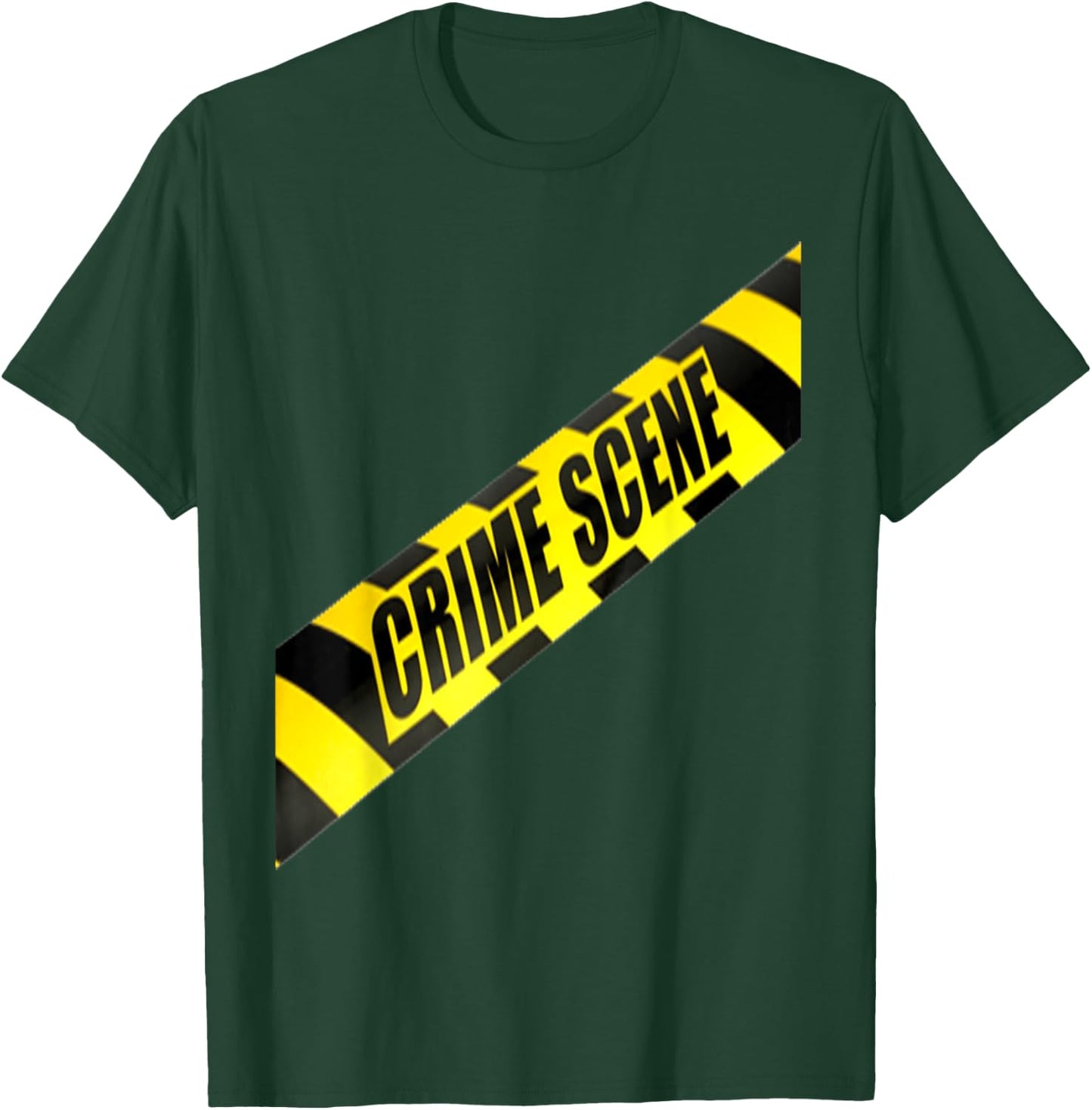 Crime Scene Forensic Tape Police Science Investigator T-Shirt - T-Shirt | Forest