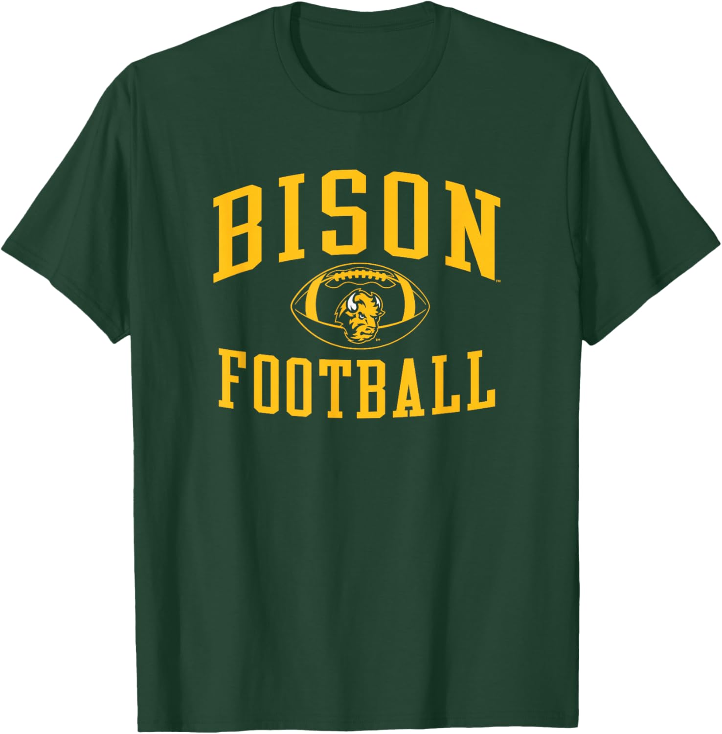 North Dakota State Bison Football Sack Green T-Shirt - T-Shirt | Forest