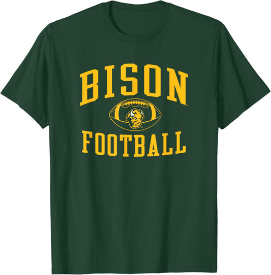 North Dakota State Bison Football Sack Green T-Shirt - T-Shirt | Forest