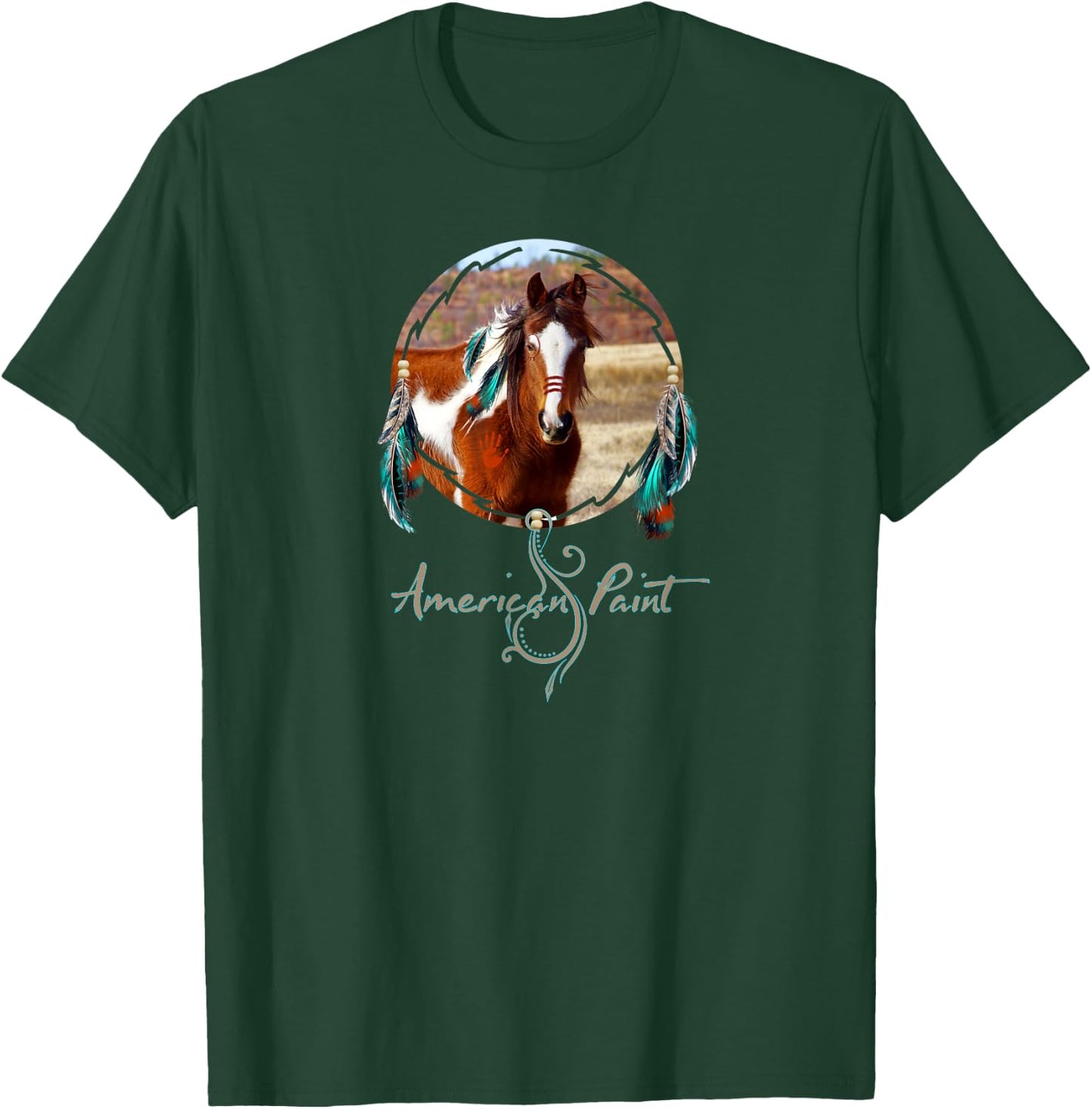 Native American War Horse T-Shirt - T-Shirt | Forest