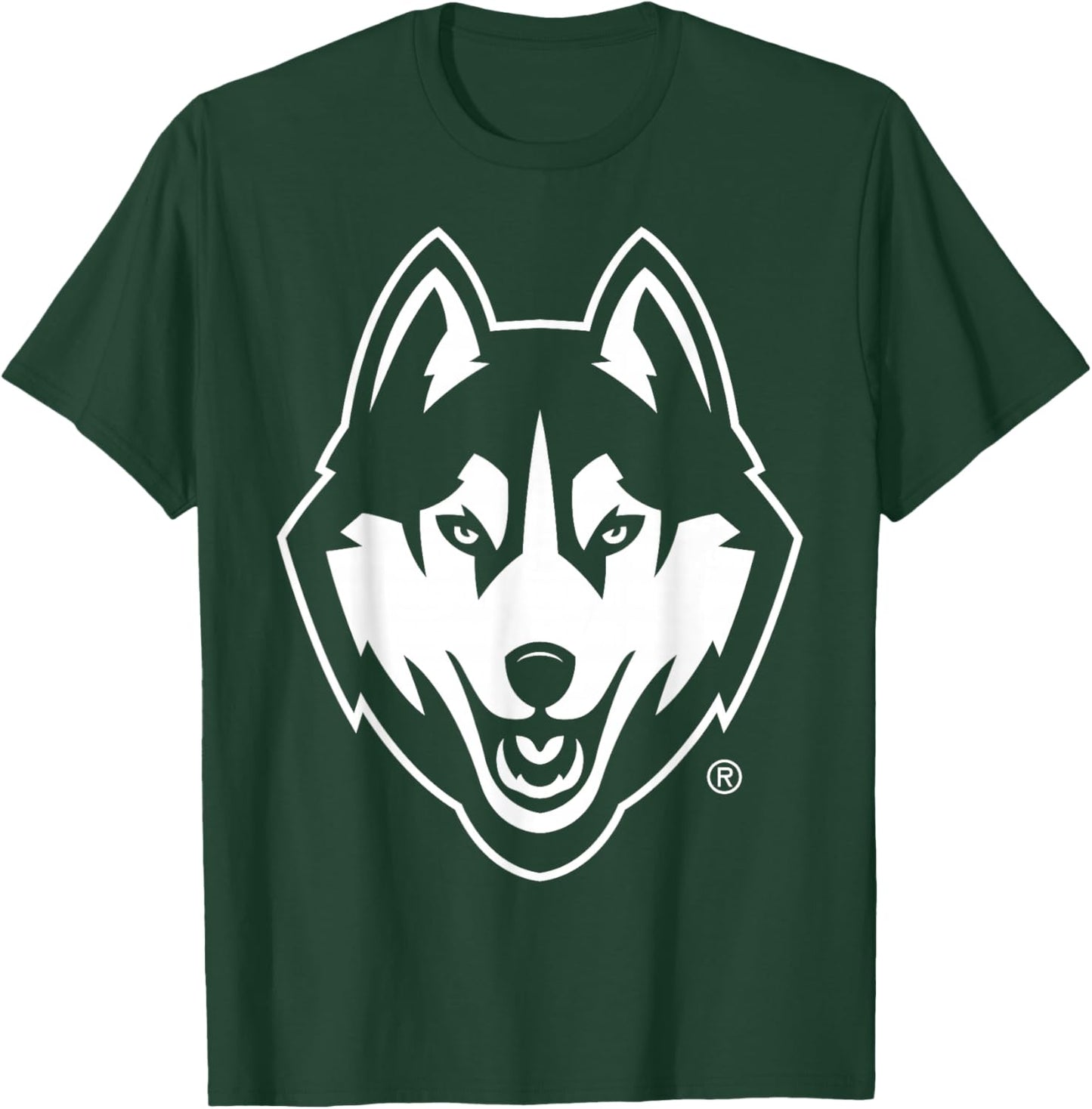 Connecticut Huskies Two Tone Black Officially Licensed T-Shirt - T-Shirt | Forest