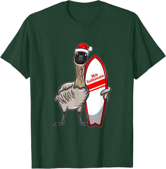 Mele Kalikimaka Nene I Hawaiian Bird Christmas Hawaii Xmas T-Shirt - T-Shirt | Forest