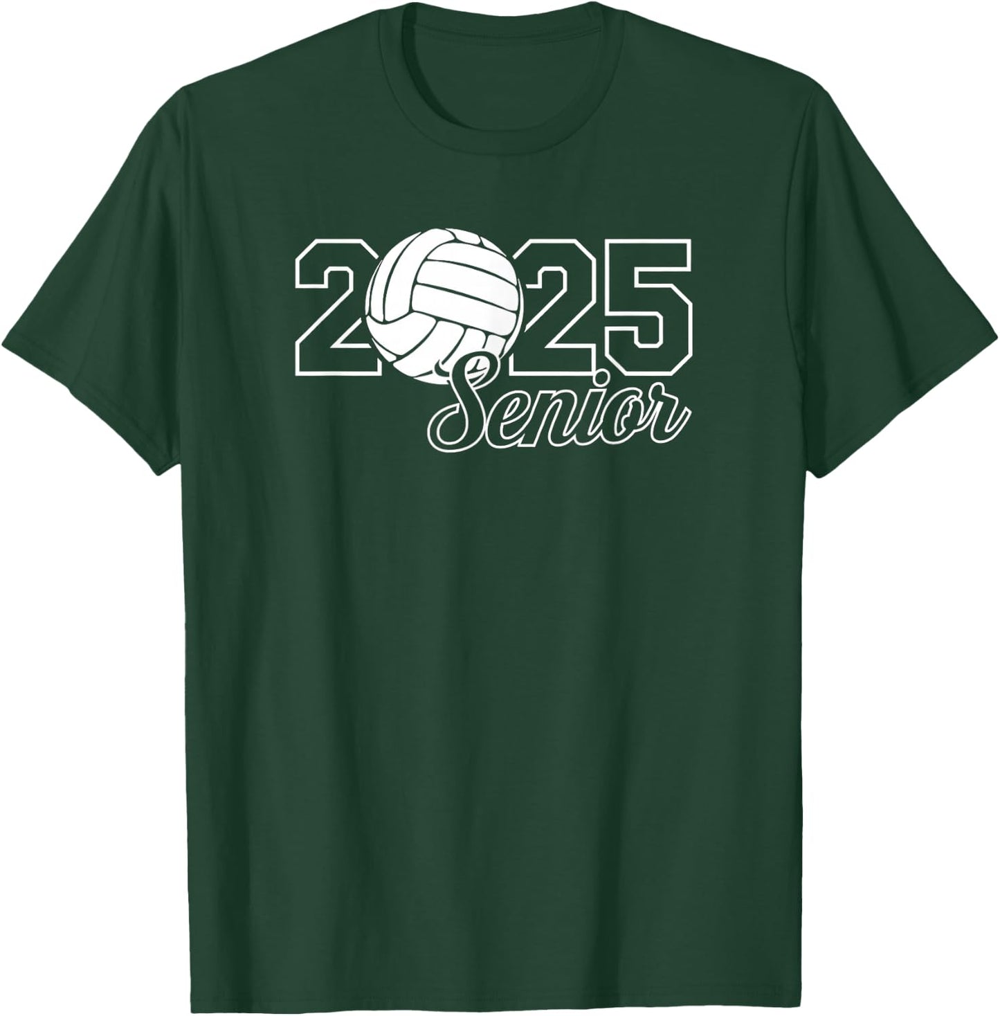 Senior 2025 Volleyball Mom High School Graduation Outfit Pro T-Shirt - T-Shirt | Forest