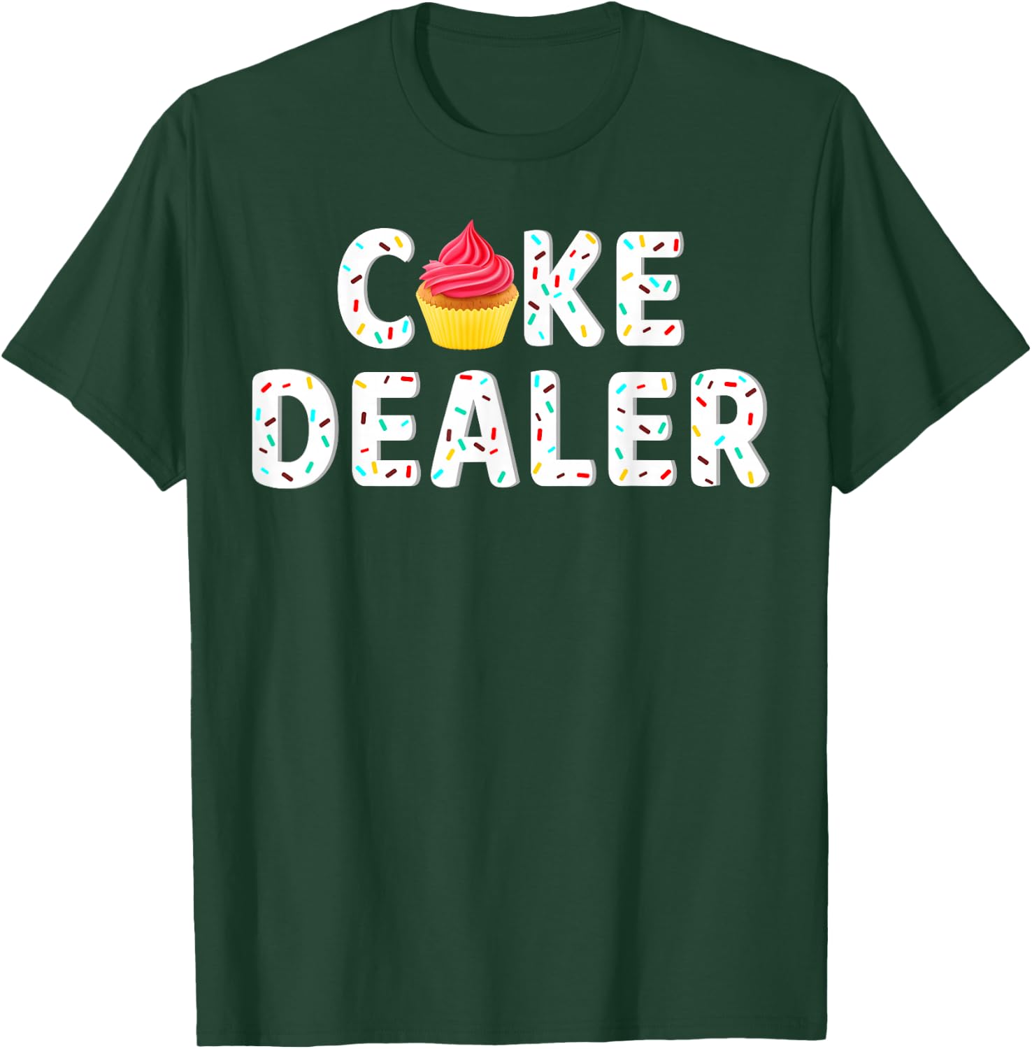 Cake Dealer Baking Cupcakes Cake Frosting Whisking T-Shirt - T-Shirt | Forest