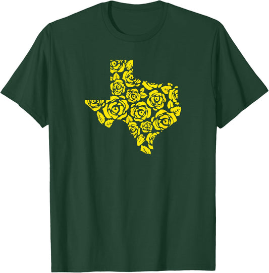 The Yellow Rose of Texas Pattern Shirt T-Shirt - T-Shirt | Forest