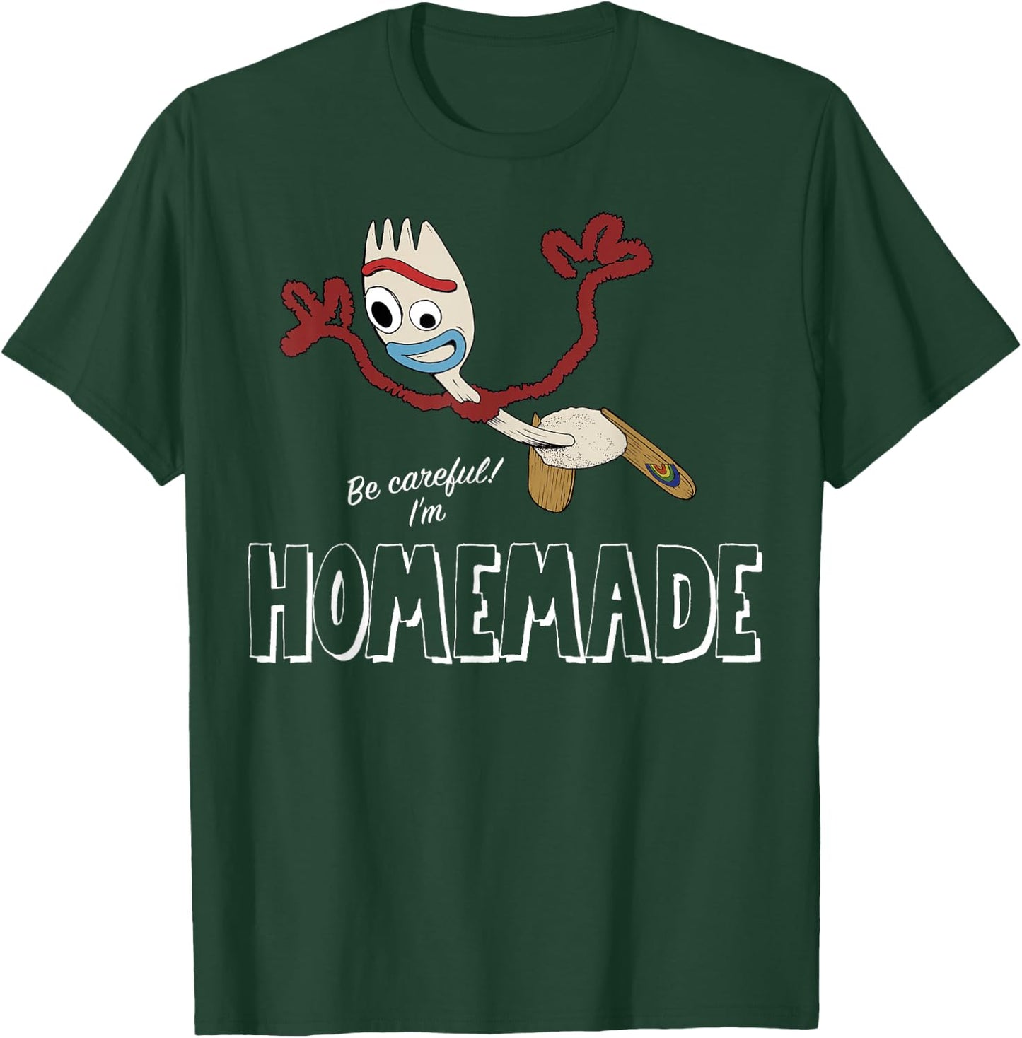 Disney Pixar Toy Story 4 Forky Be Careful I'm Homemade T-Shirt - T-Shirt | Forest