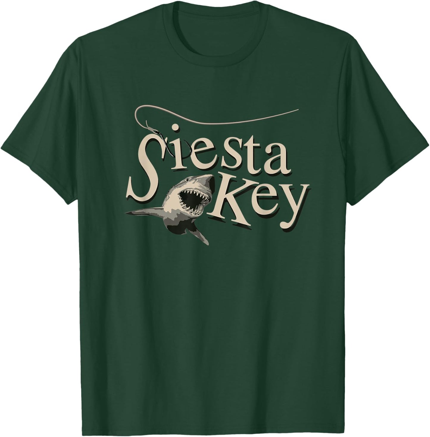 Siesta Key Fishing T-Shirt - T-Shirt | Forest