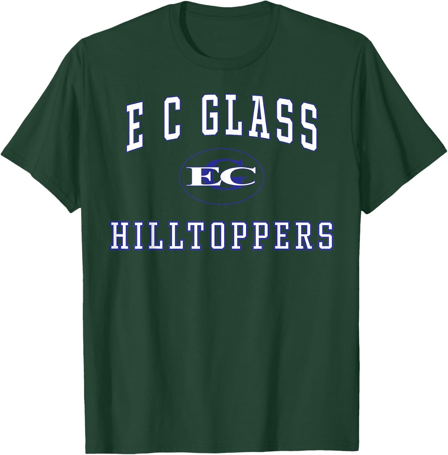 E C Glass High School Hilltoppers C1 T-Shirt - T-Shirt | Forest