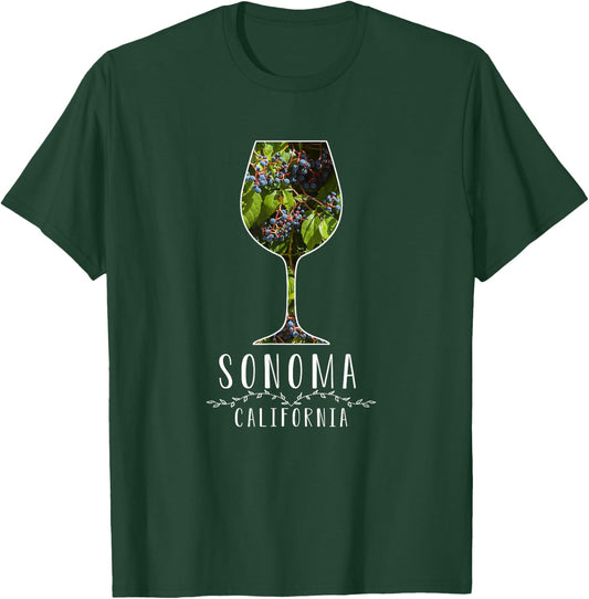 Sonoma California Wine Country Shirt T-Shirt - T-Shirt | Forest