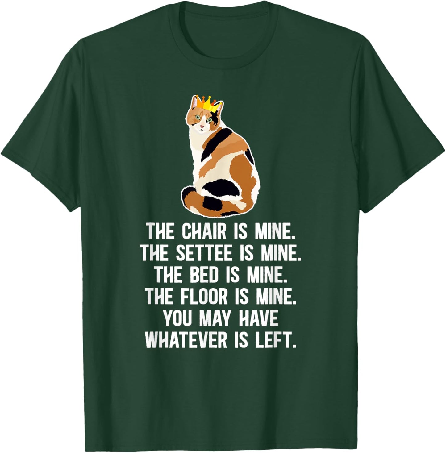 Calico Cat Owner Funny Calico Cat Mom Calico Cat Dad Women T-Shirt - T-Shirt | Forest
