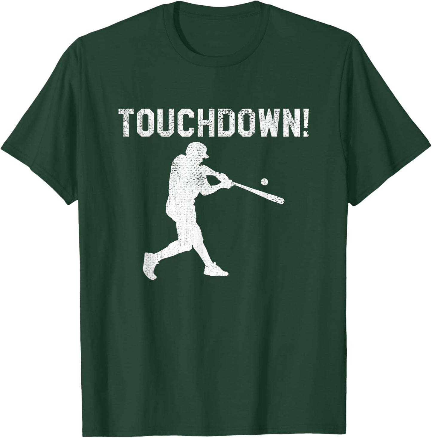 Baseball Shirts Woman Kids Touchdown Funny Fun Shirt T-Shirt - T-Shirt | Forest