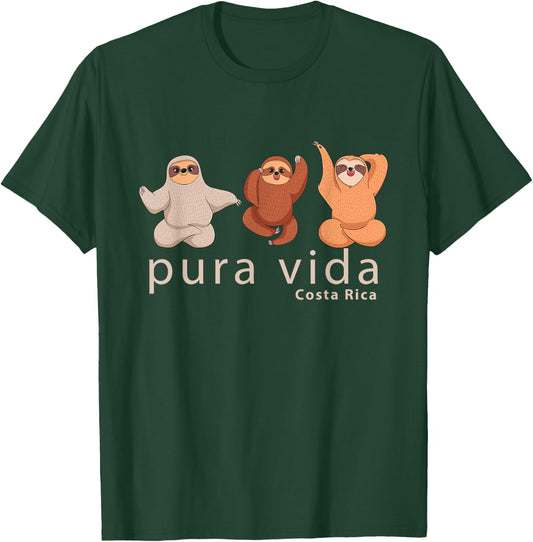Costa Rica Sloth T Shirt T-Shirt - T-Shirt | Forest
