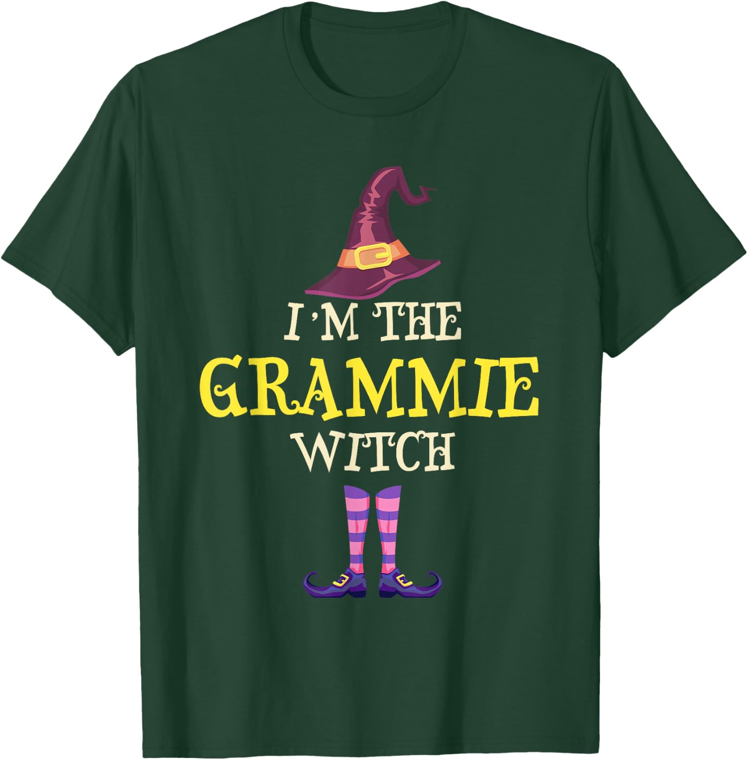I'm The Grammie Witch Costume Halloween Funny Witchy T-Shirt - T-Shirt | Forest