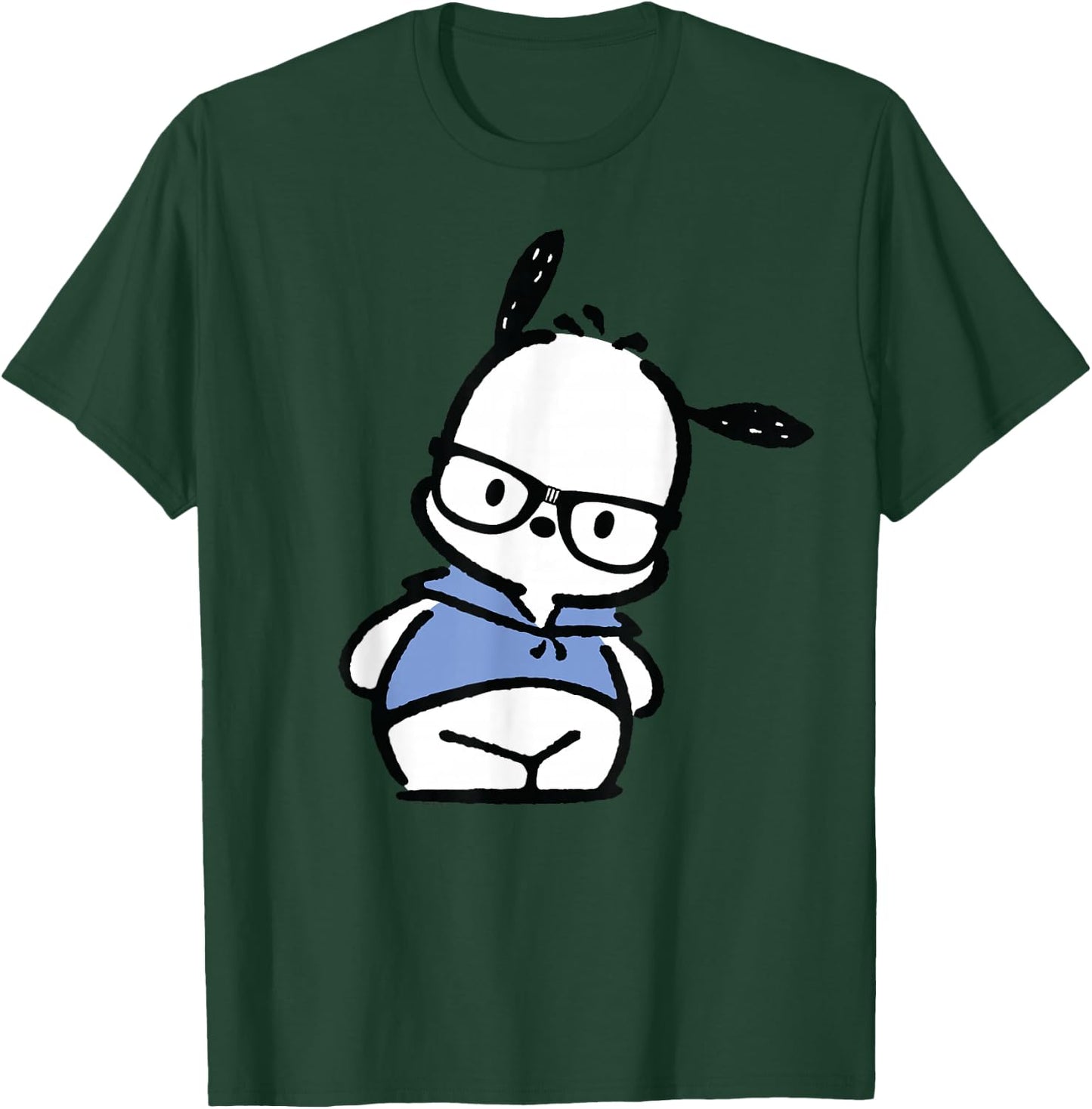 Pochacco Nerd Glasses T-Shirt - T-Shirt | Forest