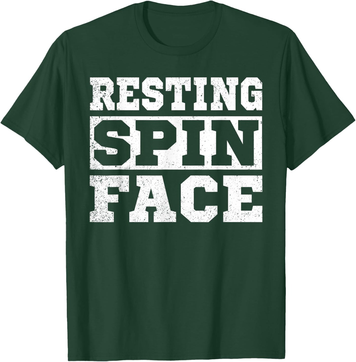 Resting Spin Face Funny Gym Fitness Spinning Class T-Shirt - T-Shirt | Forest