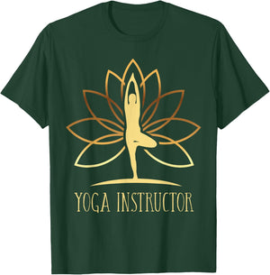 Yoga Instructor Trainer Teacher Namaste Zen Mindfulness Yoga T-Shirt - T-Shirt | Forest