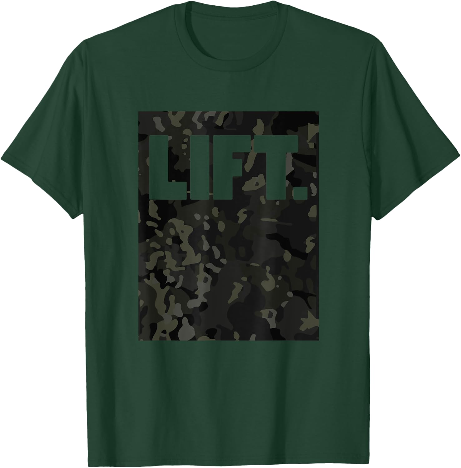 Camo black Multi Gym for Weightlifters & bodybuilder T-Shirt - T-Shirt | Forest
