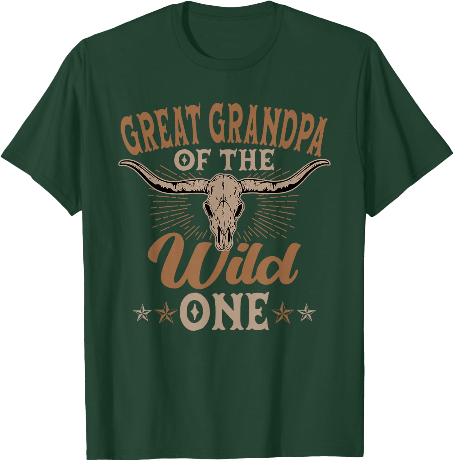 Great Grandpa of The Wild One Cowboy Western Rodeo Party T-Shirt - T-Shirt | Forest