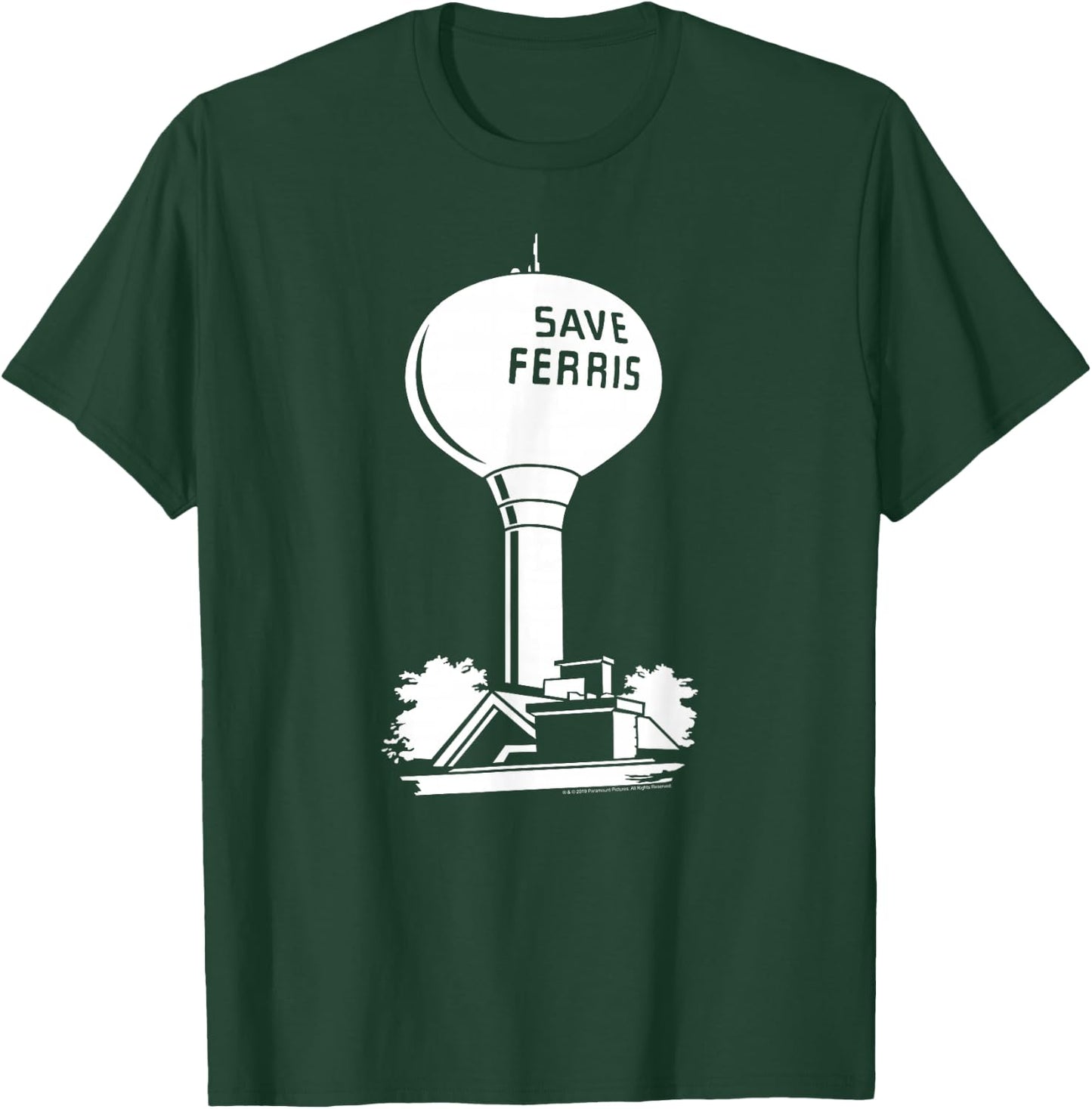 Ferris Bueller's Day Off Save Ferris Watertower Movie T-Shirt - T-Shirt | Forest