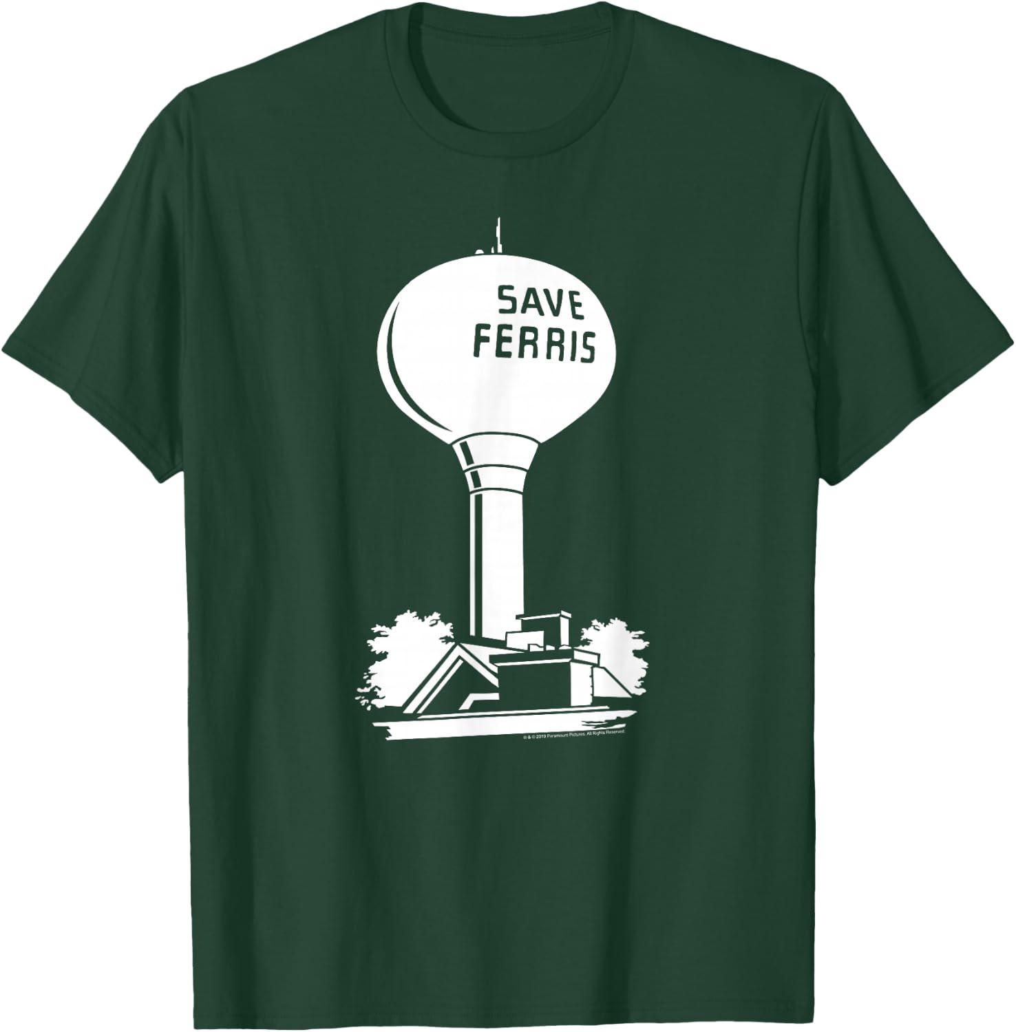 Ferris Bueller's Day Off Save Ferris Watertower Movie T-Shirt - T-Shirt | Forest