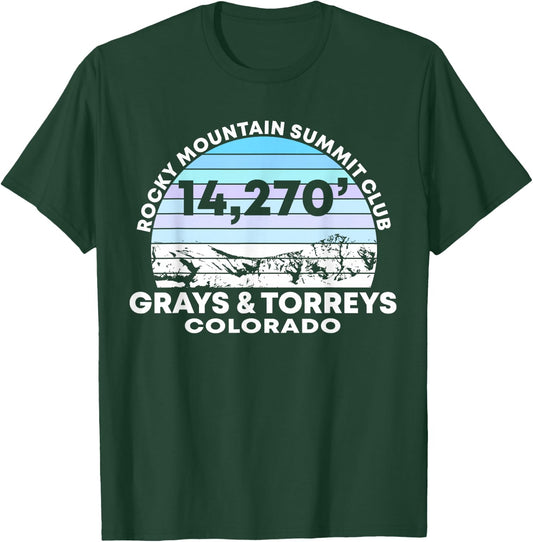 Rocky Mountain Grays and Torreys Colorado Summit Club T-Shirt - T-Shirt | Forest
