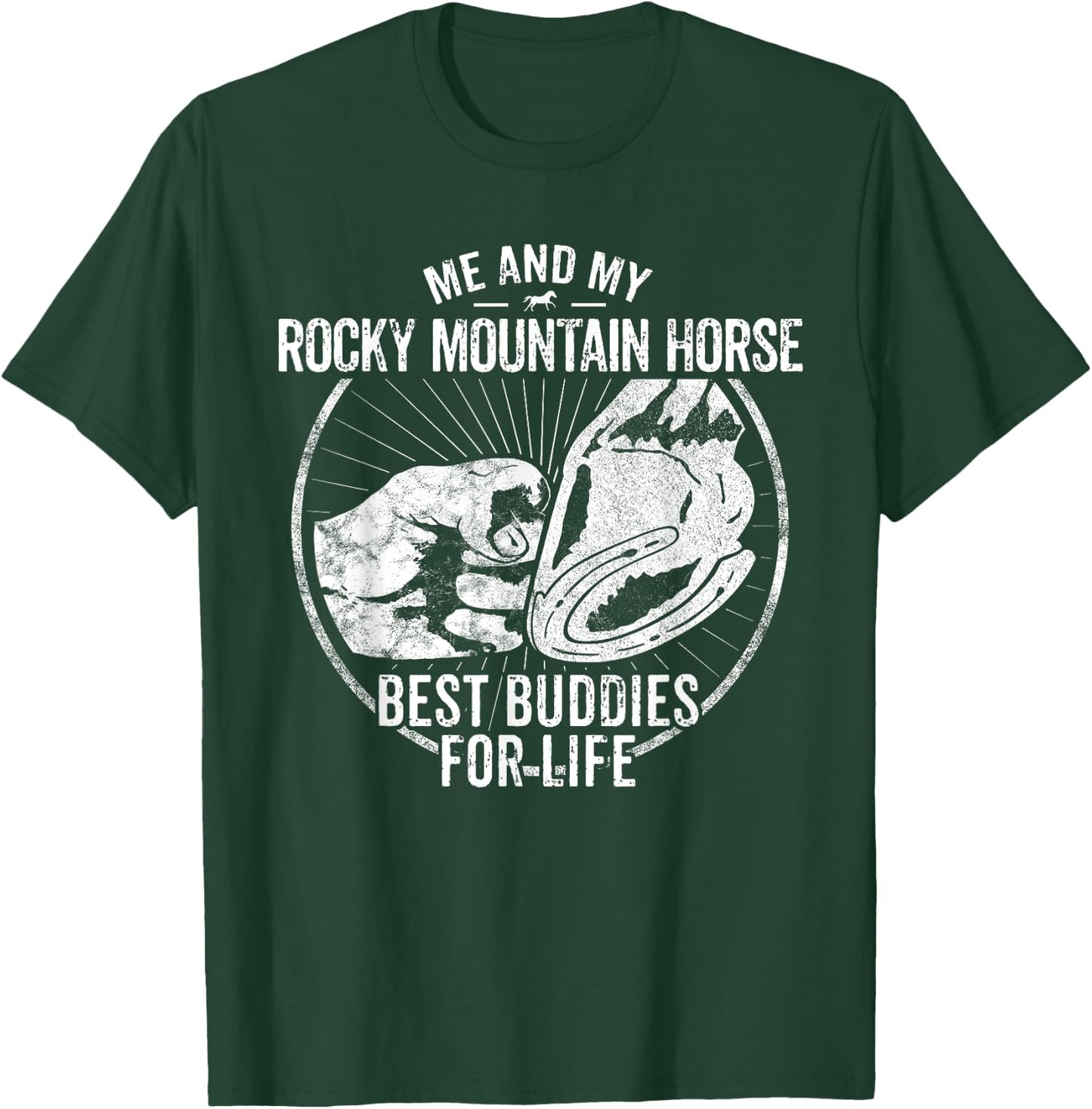 Rocky Mountain Horse Owner Rider Equestrian Horseman Gift T-Shirt - T-Shirt | Forest