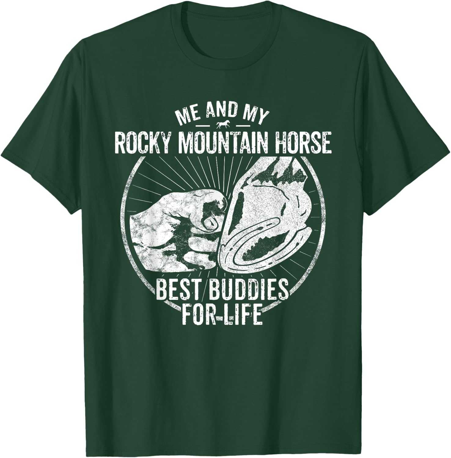 Rocky Mountain Horse Owner Rider Equestrian Horseman Gift T-Shirt - T-Shirt | Forest