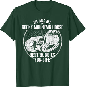 Rocky Mountain Horse Owner Rider Equestrian Horseman Gift T-Shirt - T-Shirt | Forest