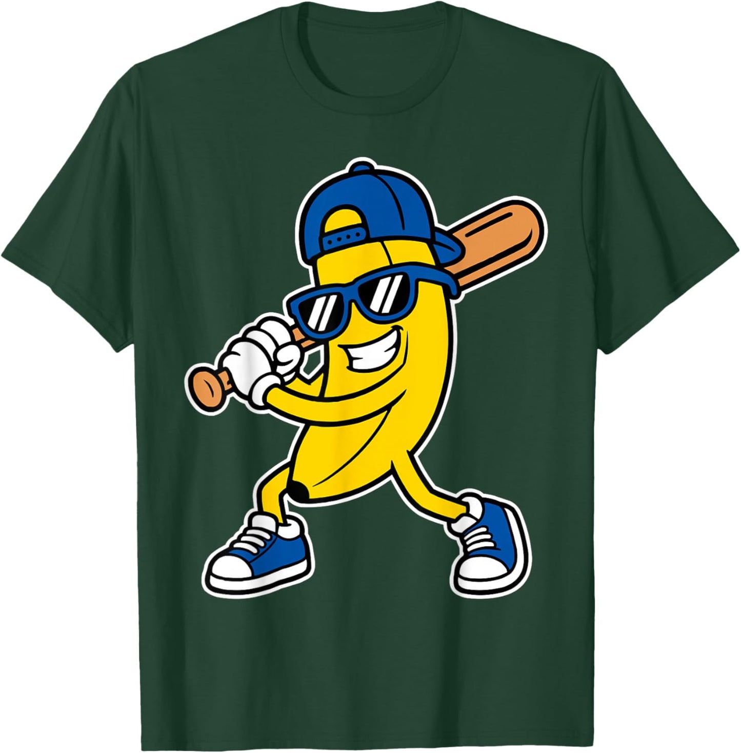 Banana Funny Cartoon Kids Youth Boys Girls T-Shirt - T-Shirt | Forest