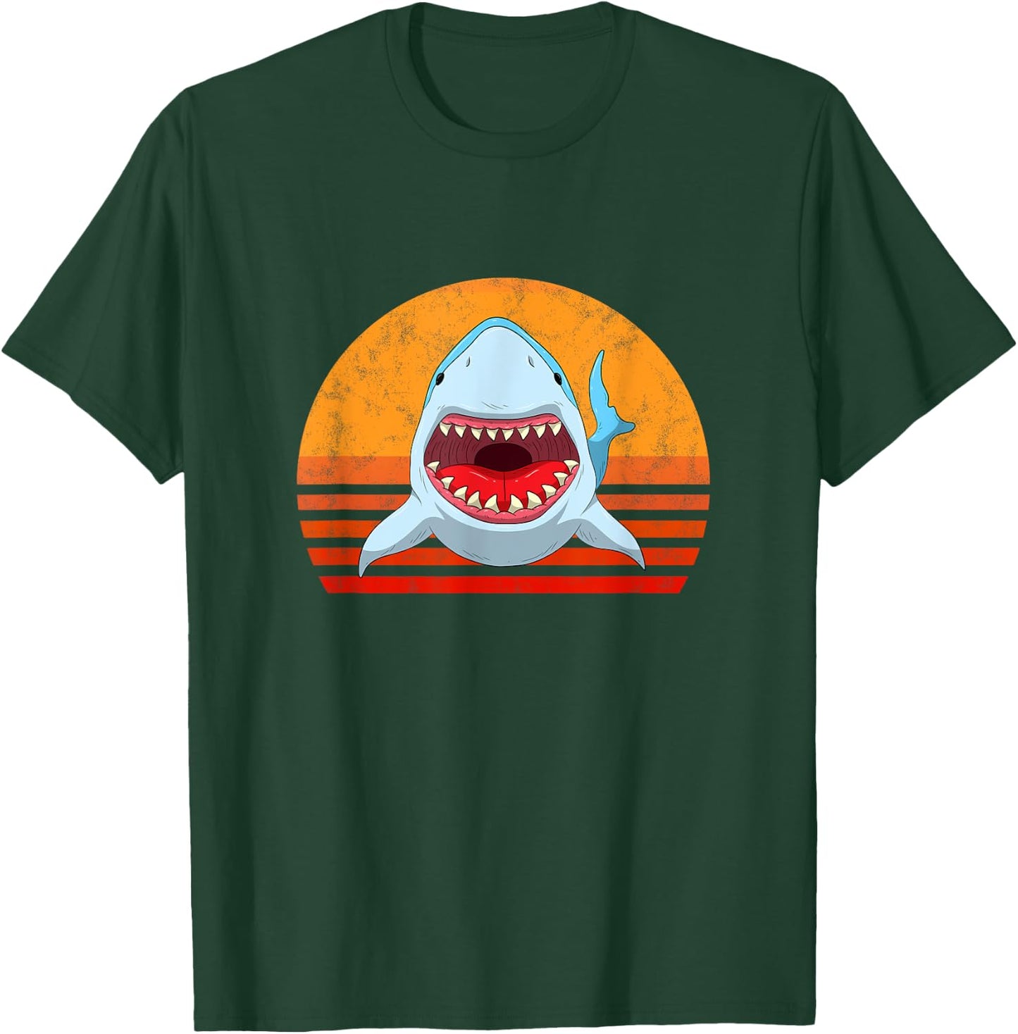 White Shark Jaws Predator Sharks Lover Kids Adult T-Shirt - T-Shirt | Forest
