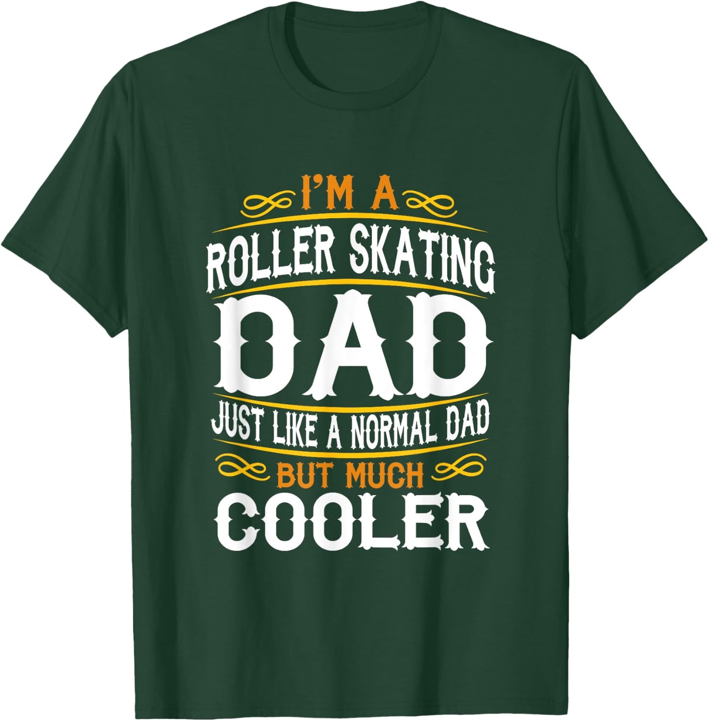 Roller Skating Dad, I'm a Dad Shirt. Vintage t shirts F553 T-Shirt - T-Shirt | Forest