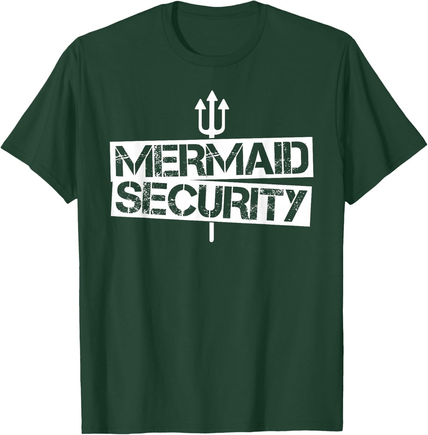 Mermaid Security Shirt Men Boys Swim Team Gift Swimmer T-Shirt - T-Shirt | Forest