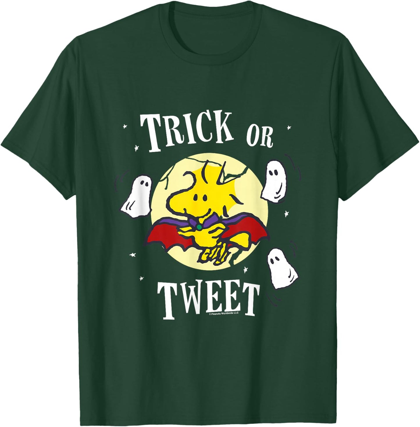 Peanuts Halloween Trick Or Tweet Woodstock T-Shirt - T-Shirt | Forest