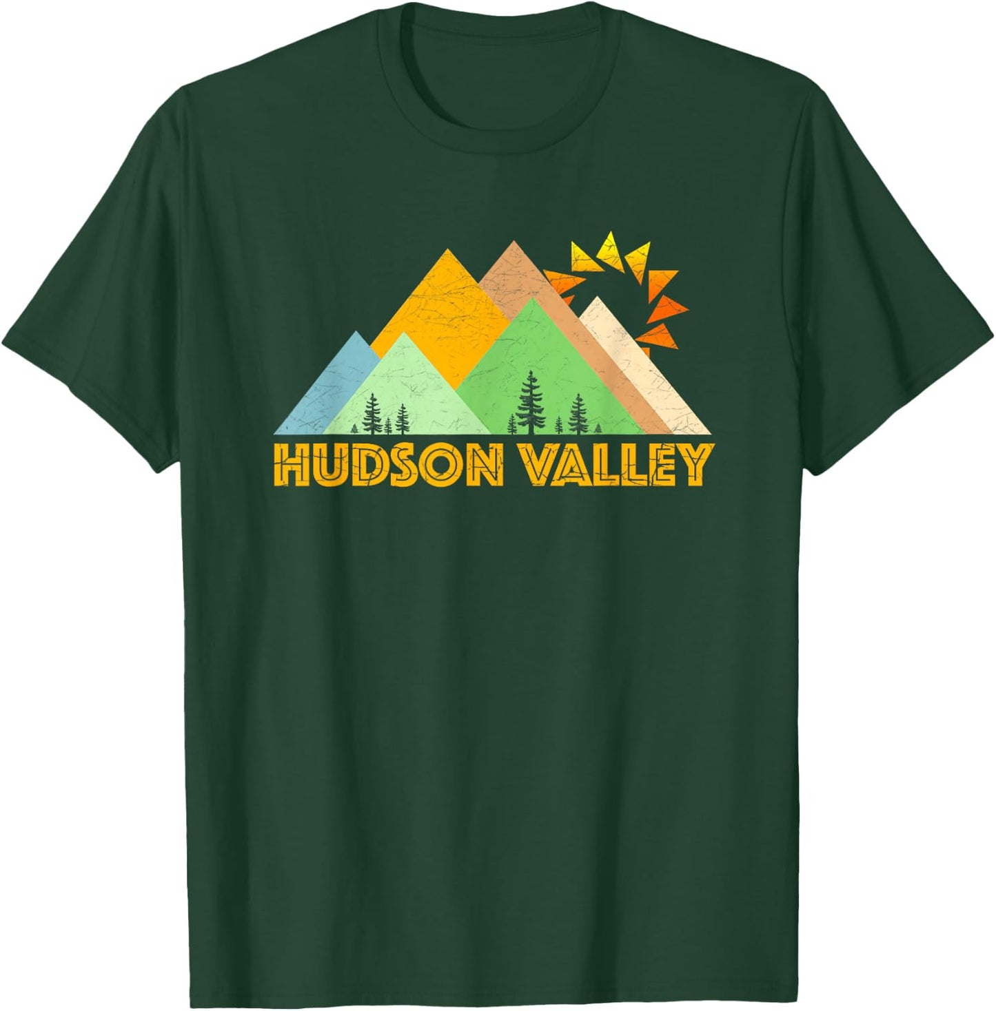 Vintage Hudson Valley NY Retro T-Shirt - T-Shirt | Forest