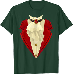Halloween Vampire Tuxedo Costume Funny Gift T-Shirt - T-Shirt | Forest