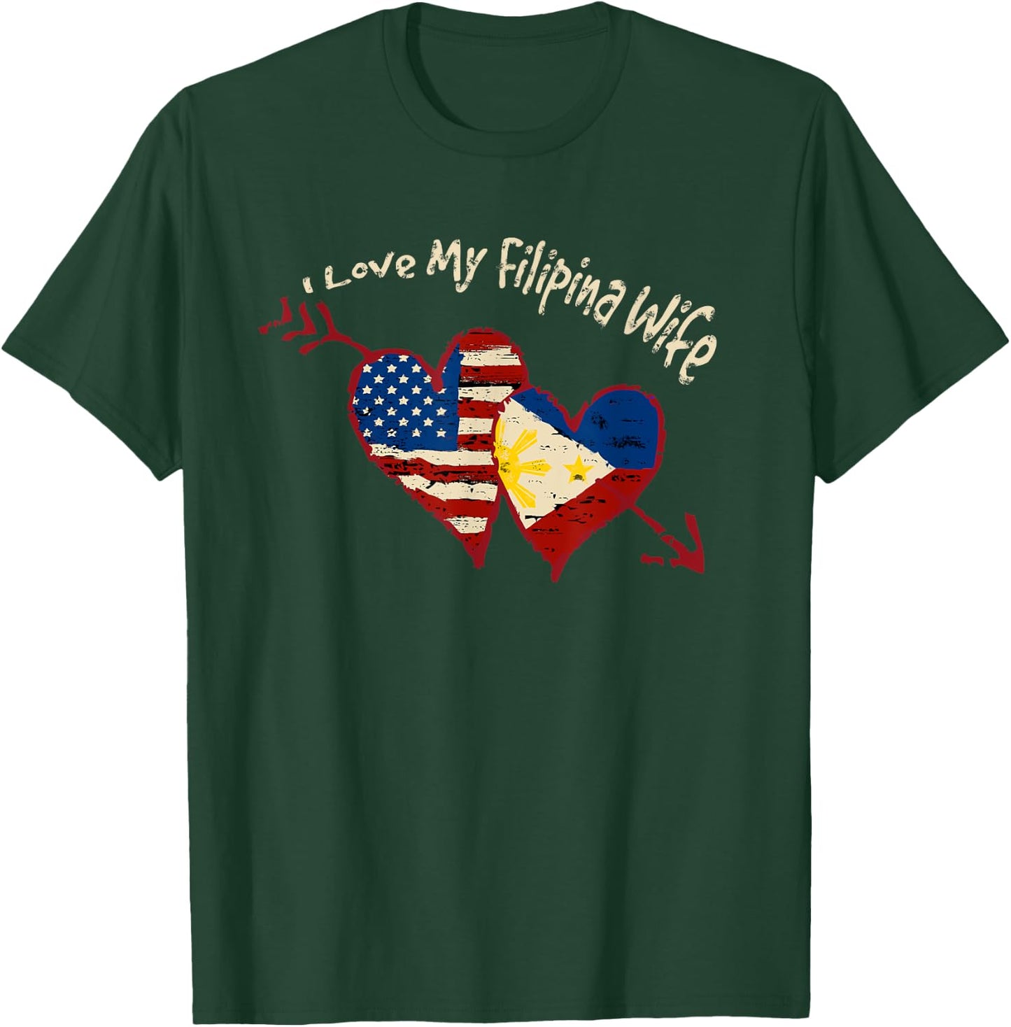 I Love my Filipina Wife Cute Pinay Philippines Pride T-Shirt - T-Shirt | Forest