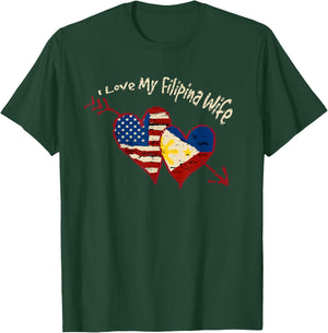 I Love my Filipina Wife Cute Pinay Philippines Pride T-Shirt - T-Shirt | Forest