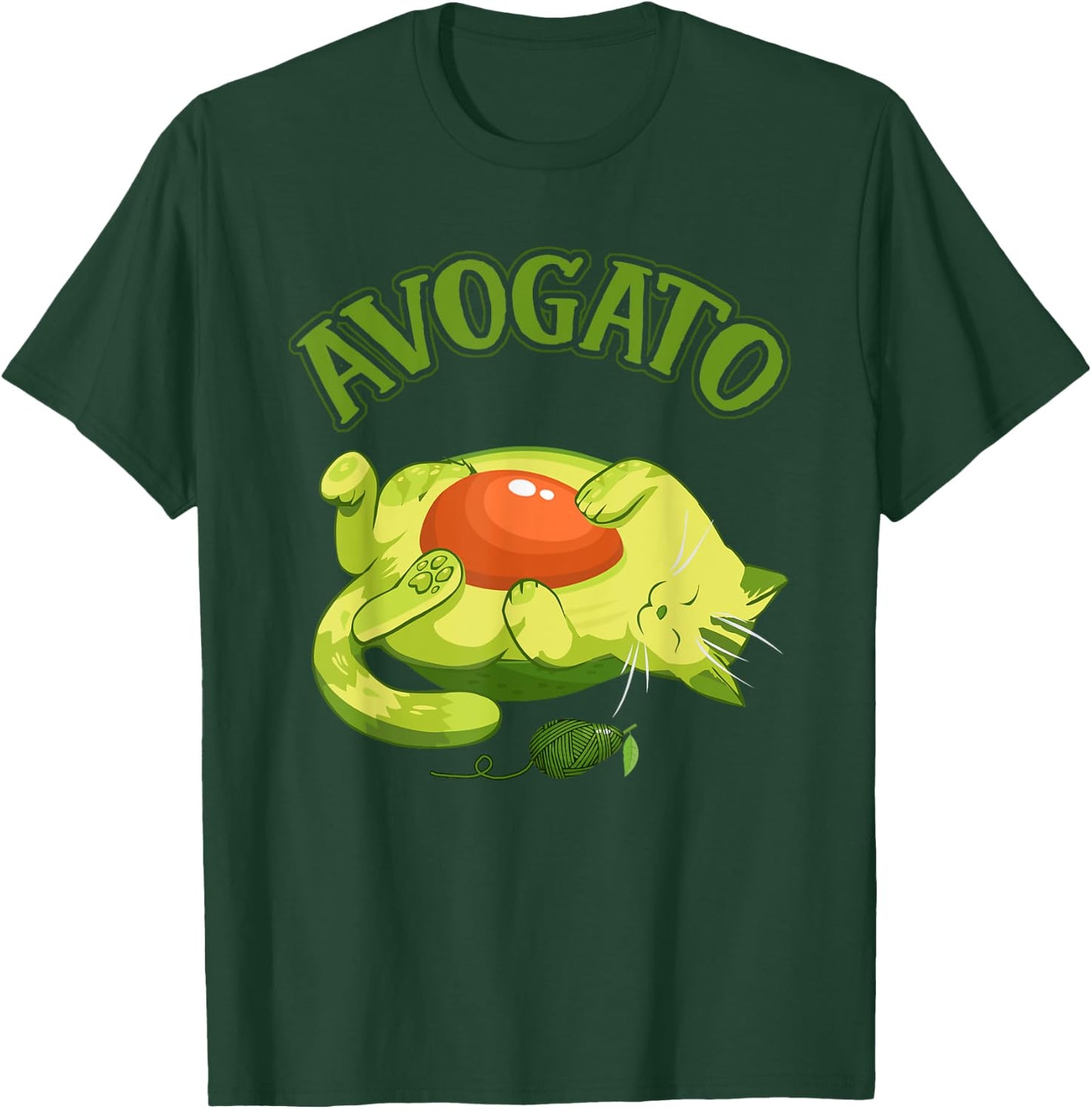 Cinco De Mayo T Shirt Funny Meow Avogato Cat Avocado Mexico Women Girls Kids T-Shirt - T-Shirt | Forest