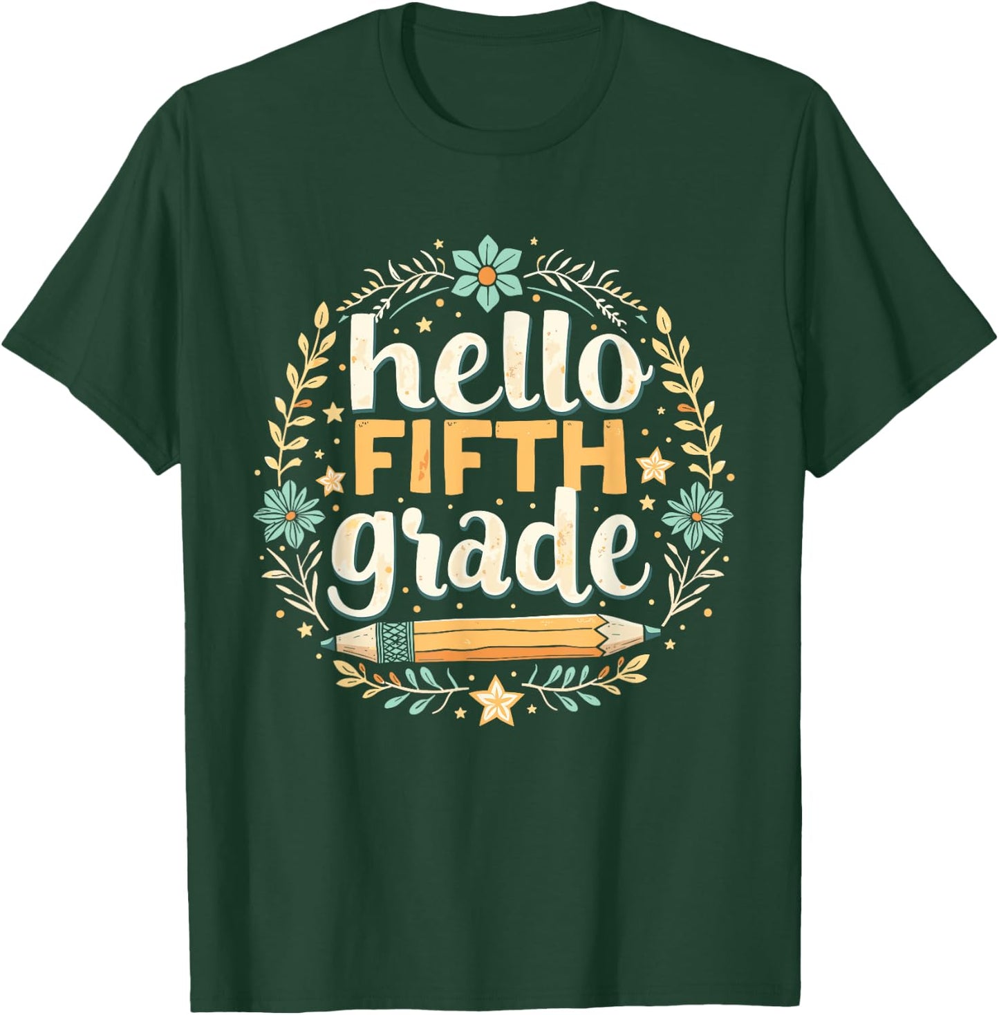 Fifth Grade Classroom Essentials T-Shirt - T-Shirt | Forest