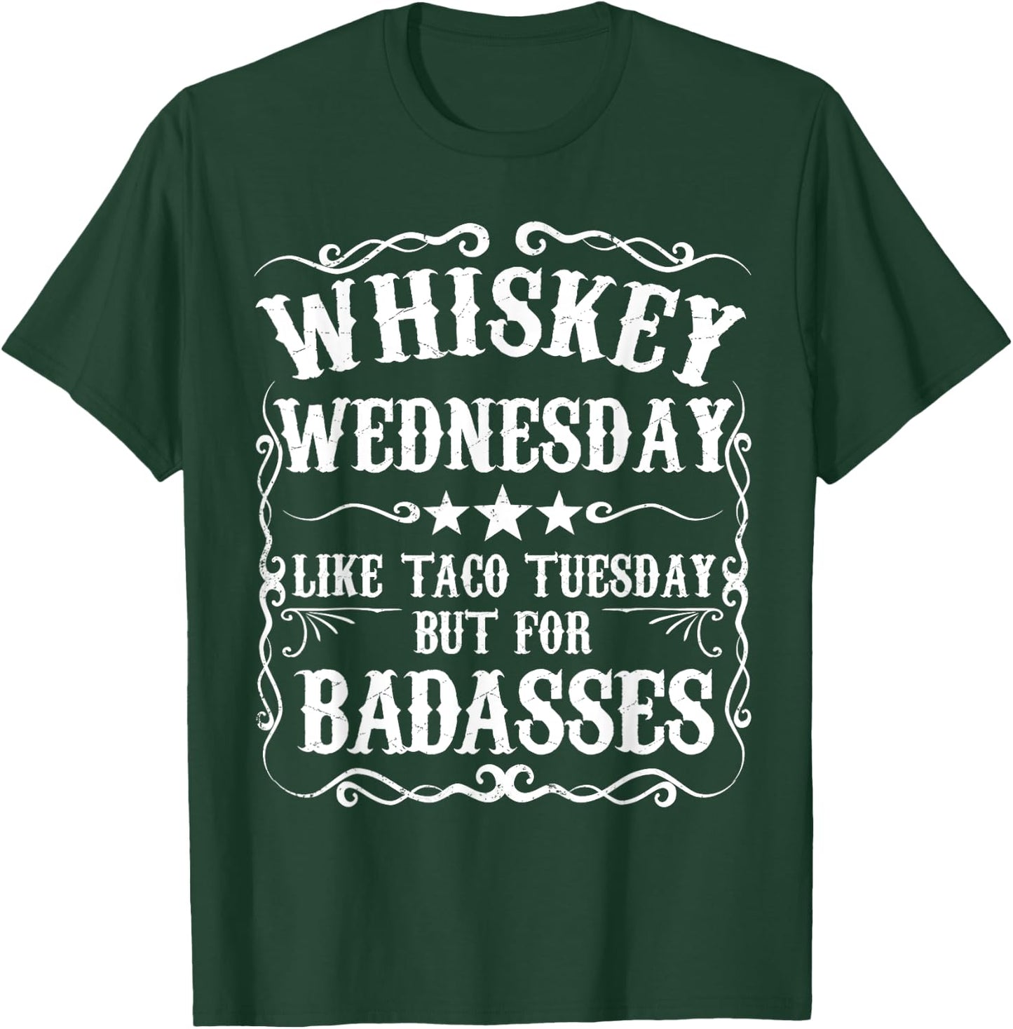 Whiskey Wednesday Shirt Funny Fathers Day Sayings Gift T-Shirt - T-Shirt | Forest