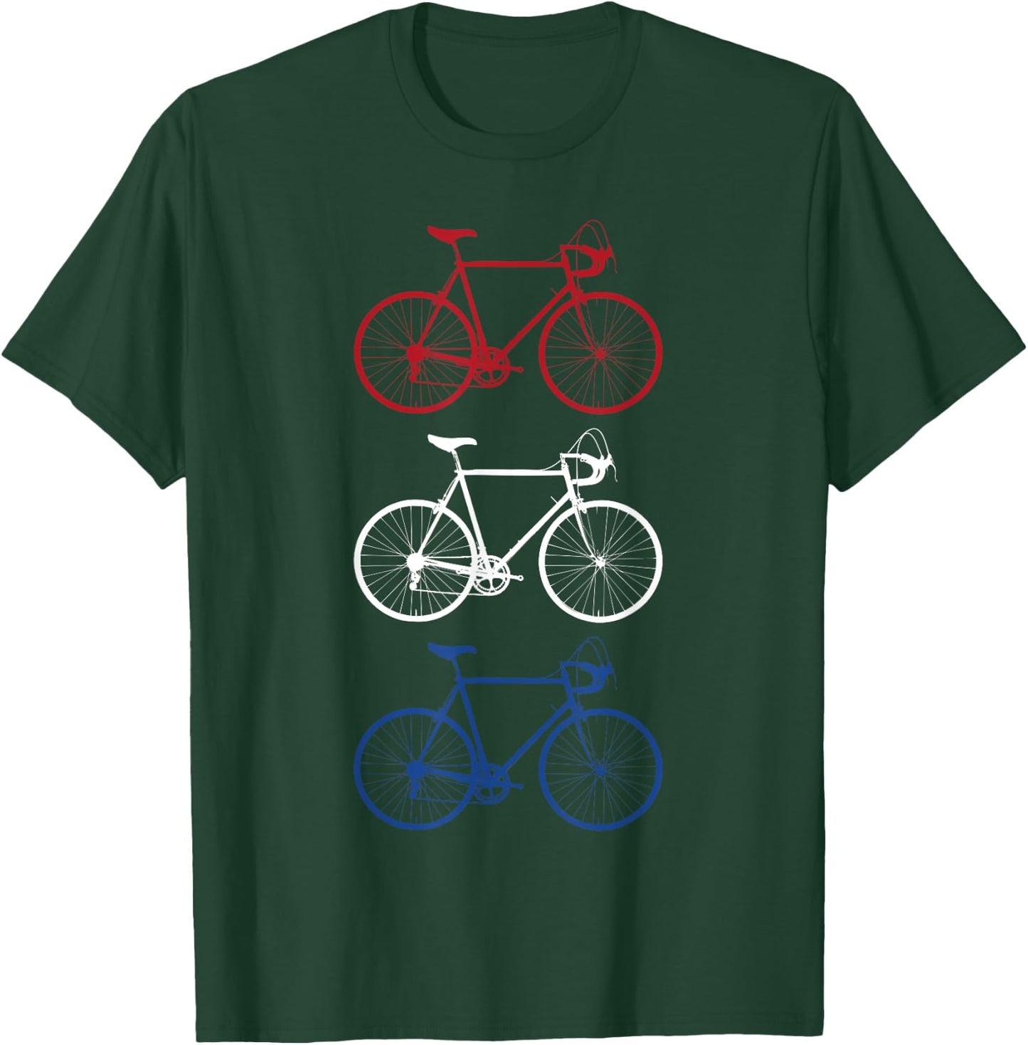 Bicycle Flag Cycling Netherlands Dutch Gift T-Shirt - T-Shirt | Forest