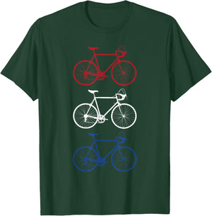 Bicycle Flag Cycling Netherlands Dutch Gift T-Shirt - T-Shirt | Forest