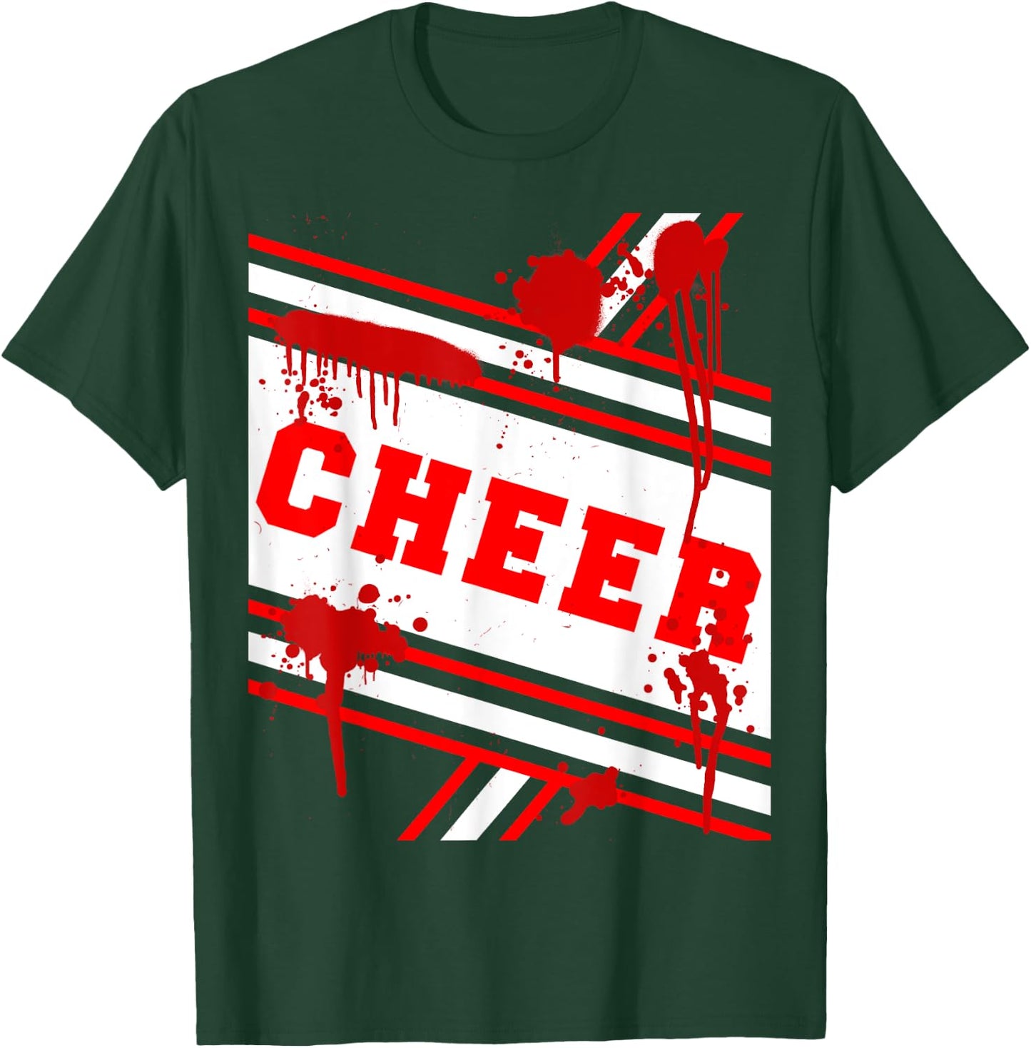 Scary Cheerleader Costume Shirt Halloween Cheer Team T-Shirt - T-Shirt | Forest