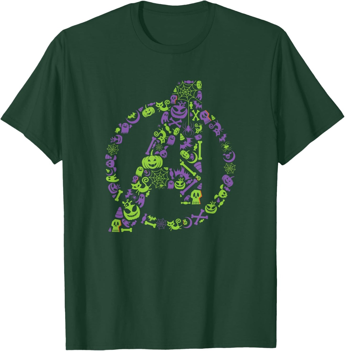 Marvel Avengers Logo Spooky Halloween T-Shirt - T-Shirt | Forest