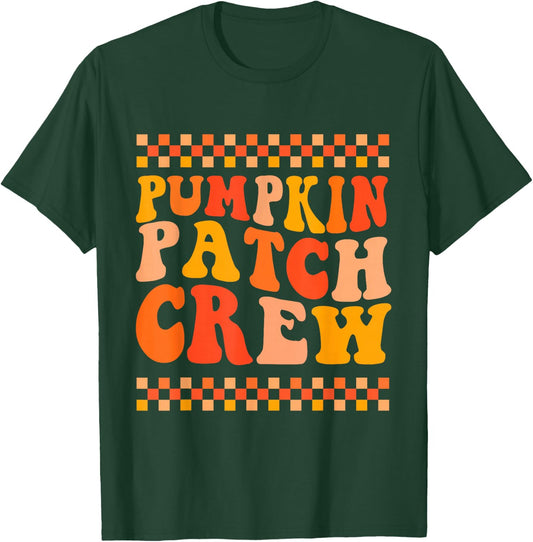 Pumpkin Patch Crew For Kids Boys Toddler Autumn Fall T-Shirt - T-Shirt | Forest
