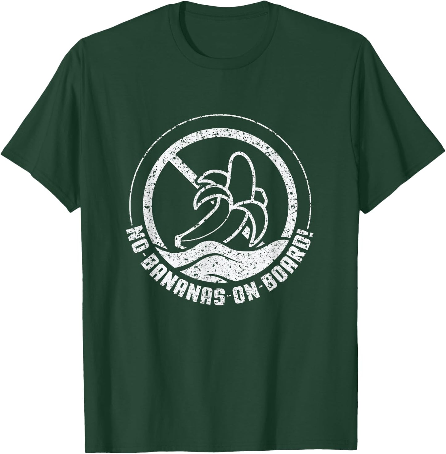 No Bananas On Board Funny Gift Women Kids T-Shirt - T-Shirt | Forest