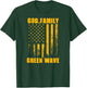 Gallatin Green Wave God. Family. Vintage USA Flag T-Shirt - T-Shirt | Forest
