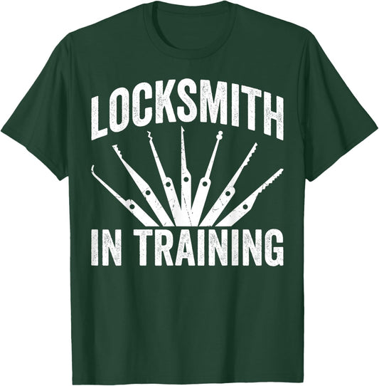 Locksmith in Training Future Lock Picker Locksmithing T-Shirt - T-Shirt | Forest