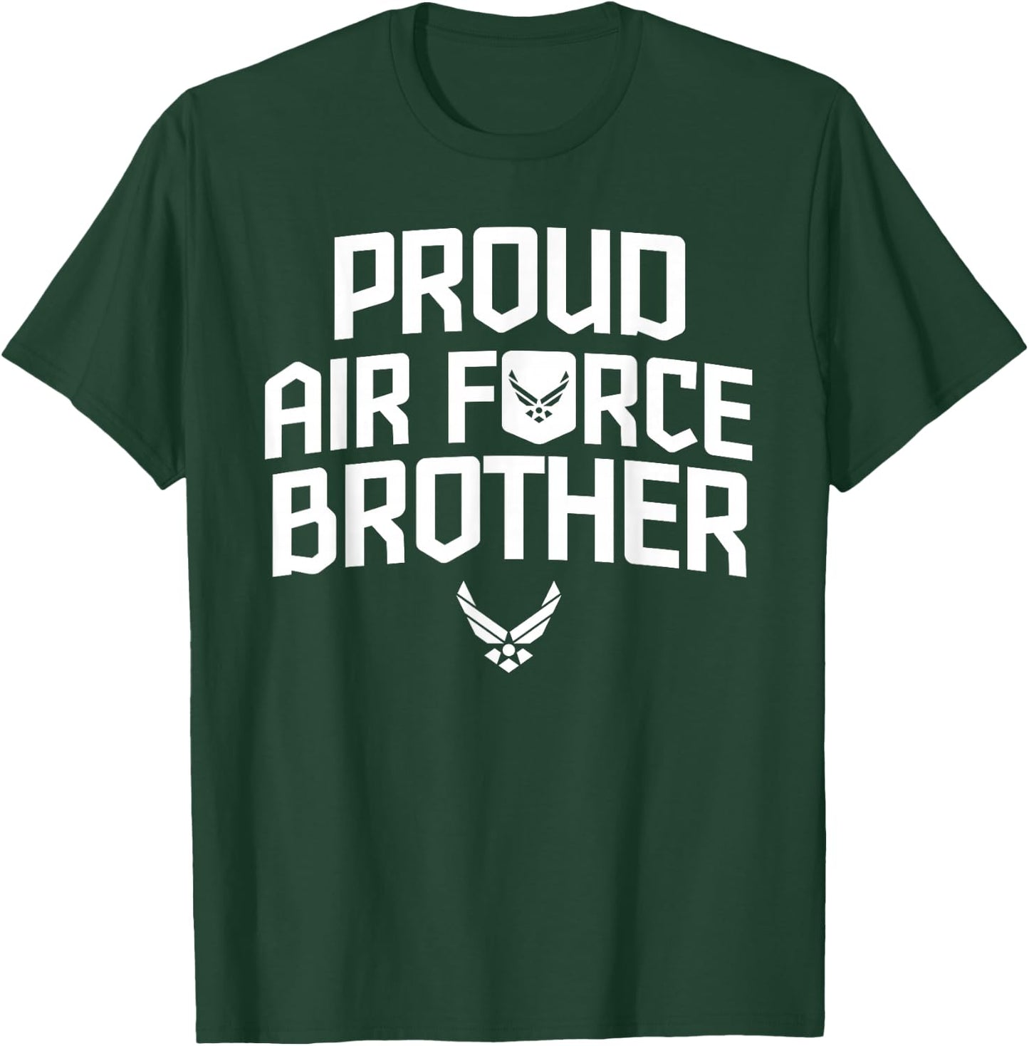 Proud Air Force Brother Shirt Military Veteran T-Shirt - T-Shirt | Forest